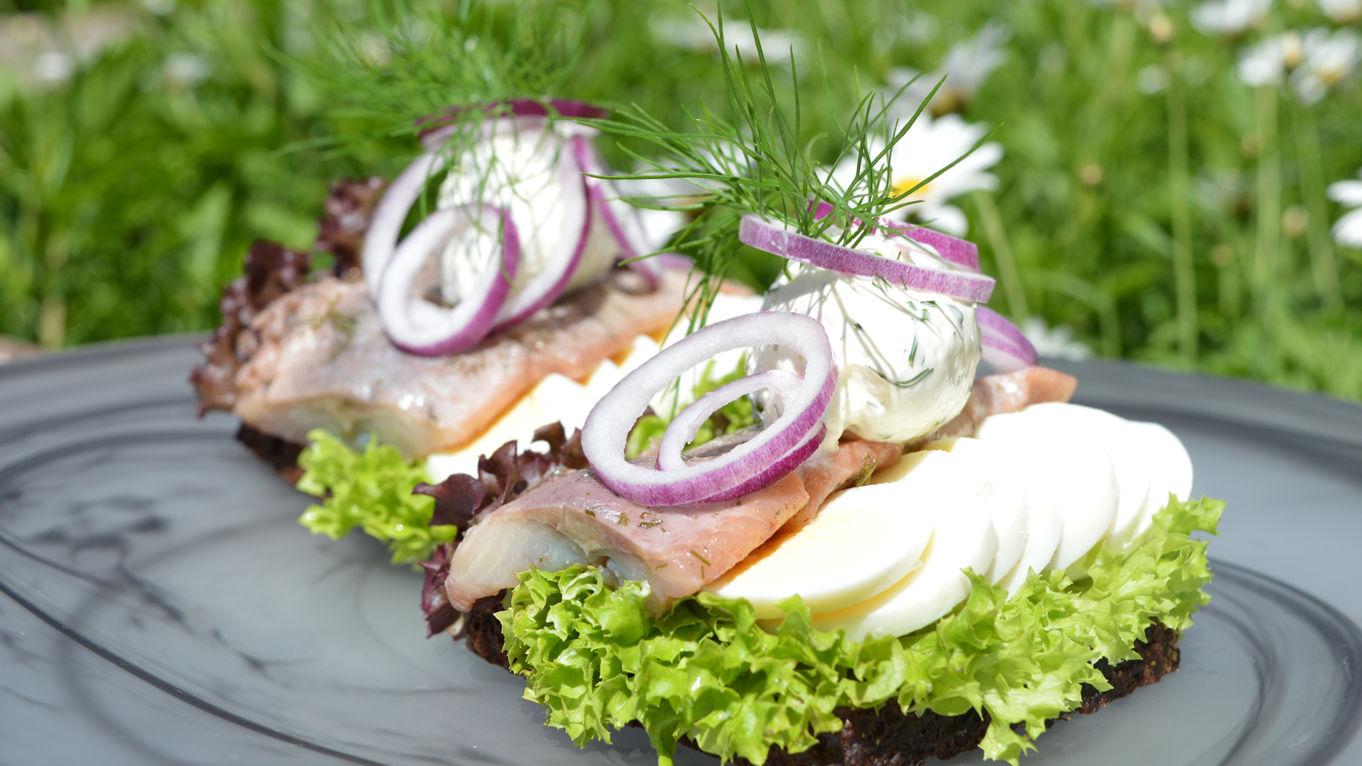 Kockar lägger upp mat på tallrik.